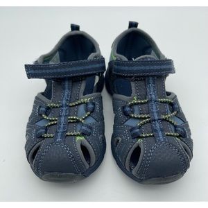 Merrell Hydro Hiker Jr Sandals Toddler Leather Hook & Loop Closure Outdoor Sz 7